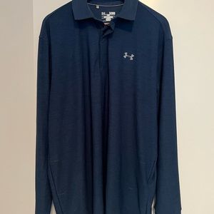 Men’s XL long sleeve golf shirt Navy Blue - Under Armour